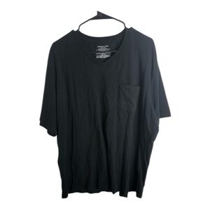 Amazon Essentials Men's Black V-Neck Short Sleeve Pocket T-Shirt Size XXL Unisex